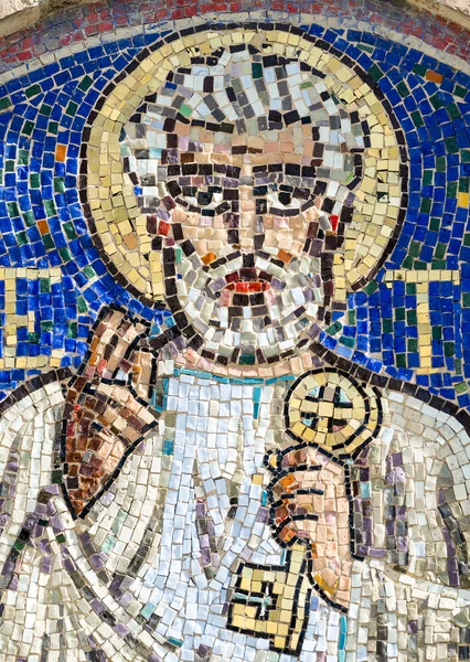 Agliate Brianza, mosaic of St. Peter — Stock Photo, Image