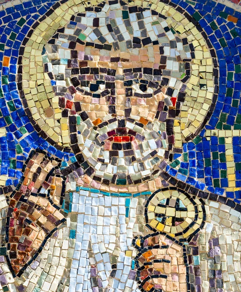 Agliate Brianza, mosaic of St. Peter — Stock Photo, Image