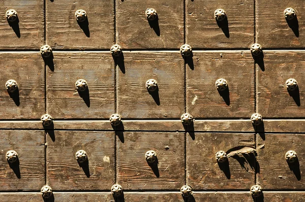 Μπέργκαμο, ξύλινη πόρτα — Φωτογραφία Αρχείου