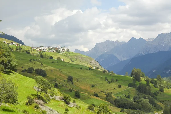 Долина Энгадин (Швейцария) ) — стоковое фото