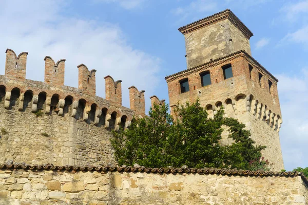 Vigoleno Borgo Medievale Provincia Piacenza Emilia Romagna Italia — Foto Stock