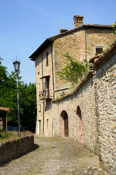 Castell Arquato Piacenza 지방의 역사적 Emilia Romagna Italy — 스톡 사진