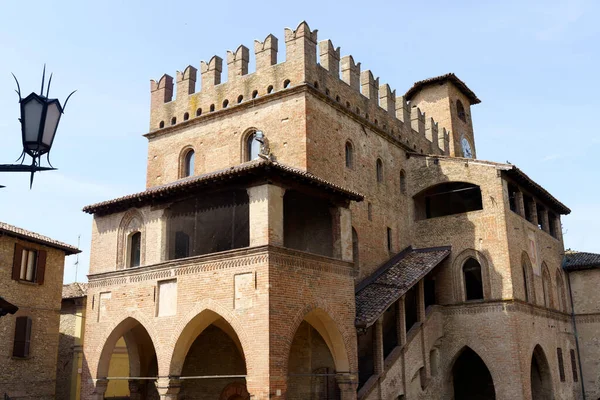 Castell Arquato Historické Město Provincii Piacenza Emilia Romagna Itálie — Stock fotografie