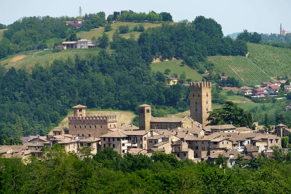 Castell Arquato Cidade Histórica Província Piacenza Emilia Romagna Itália — Fotografia de Stock