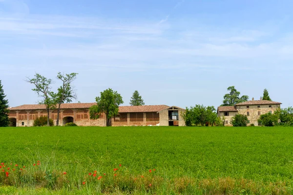 Historic Farm Centovera Piacenza Province Emilia Romagna Italy — 스톡 사진