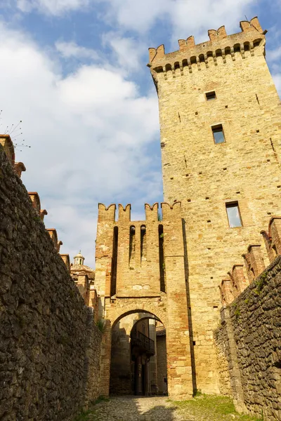 Vigoleno Mittelalterliches Dorf Der Provinz Piacenza Emilia Romagna Italien — Stockfoto
