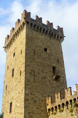 Vigoleno, Piacenza eyaletinin ortaçağ köyü, Emilia-Romagna, İtalya