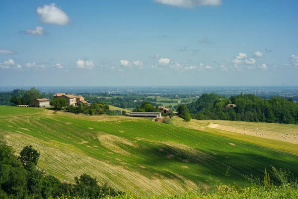 Paisagem Rural Perto Salsomaggiore Fornovo Província Parma Emília Romanha Itália — Fotografia de Stock
