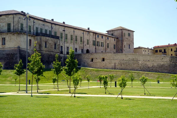 Castelo Parque Sala Baganza Província Parma Emília Romanha Itália Primavera — Fotografia de Stock