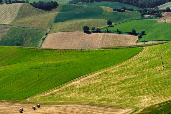 Landskap Nära Salsomaggiore Och Fornovo Parmaprovinsen Emilia Romagna Italien Våren — Stockfoto