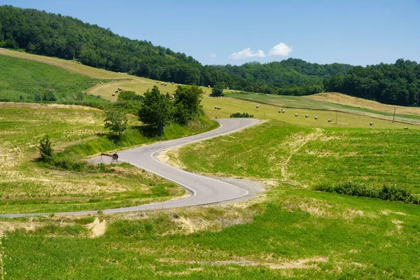 Paisagem Rural Perto Salsomaggiore Fornovo Província Parma Emília Romanha Itália — Fotografia de Stock