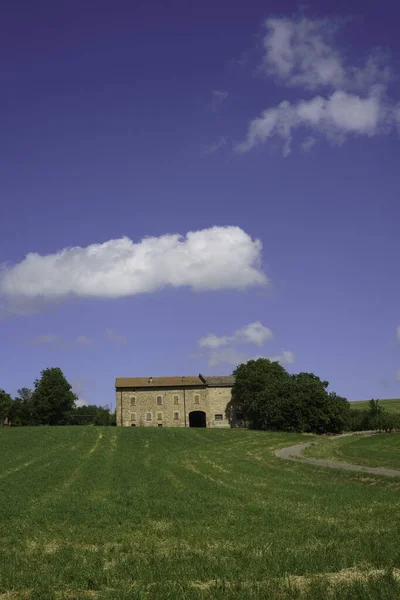 Paisagem Rural Perto Salsomaggiore Fornovo Província Parma Emília Romanha Itália — Fotografia de Stock