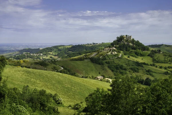 Krajina Jaře San Polo Canossa Provincie Reggio Emilia Emilia Romagna — Stock fotografie