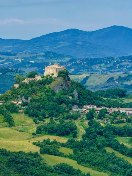 Χώρα Τοπίο Την Άνοιξη Κοντά Στο San Polo Και Canossa — Φωτογραφία Αρχείου