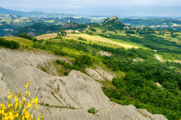 Paisaje Rural Primavera Cerca San Polo Canossa Provincia Reggio Emilia — Foto de Stock