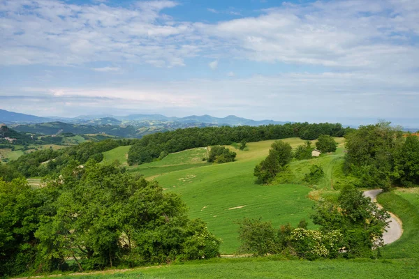 Paisagem Rural Primavera Perto San Polo Canossa Província Reggio Emilia — Fotografia de Stock