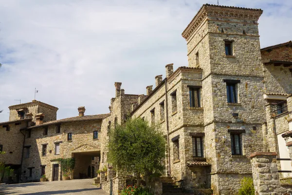 Middeleeuws Dorp Votigno Canossa Provincie Reggio Emilia Emilia Romagna Italië — Stockfoto