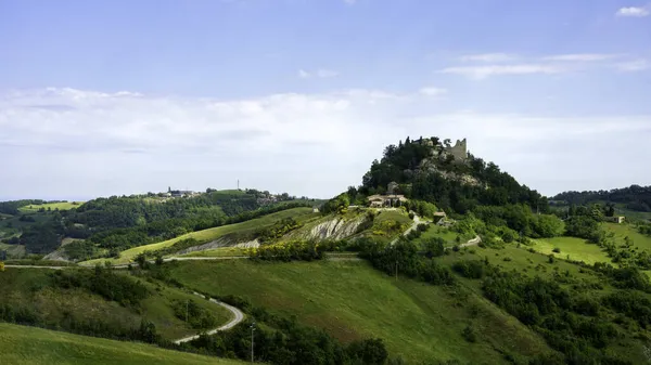 Country Landscape Spring San Polo Canossa Reggio Emilia Province Emilia — Stock Photo, Image