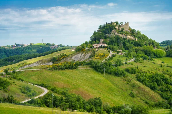 Krajina Jaře San Polo Canossa Provincie Reggio Emilia Emilia Romagna — Stock fotografie
