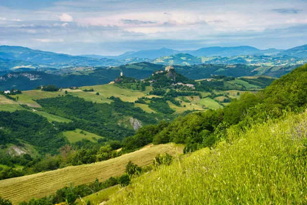 Krajina Jaře San Pola Canossy Provincie Reggio Emilia Emilia Romagna — Stock fotografie