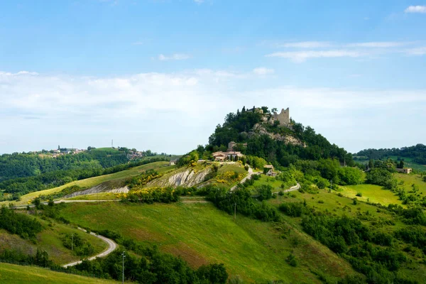 Country Landscape Spring San Polo Canossa Reggio Emilia Province Emilia — Stock Photo, Image