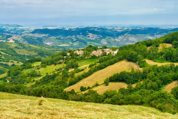 Paisaje Rural Primavera Cerca San Polo Canossa Provincia Reggio Emilia — Foto de Stock