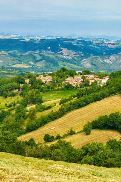 Country Landscape Spring San Polo Canossa Reggio Emilia Province Emilia — Stock Photo, Image