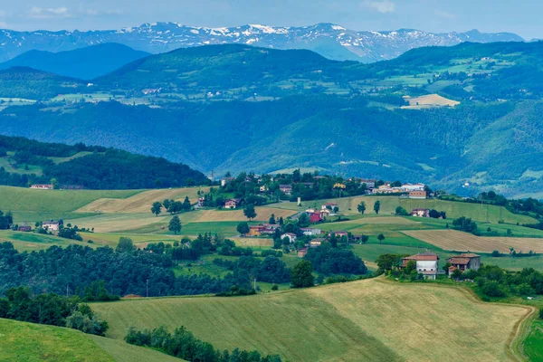 Landschap Lente Bij San Polo Canossa Provincie Reggio Emilia Emilia — Stockfoto