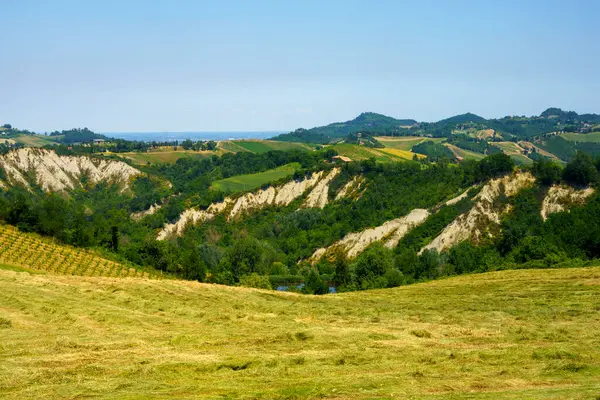 Paisagem Rural Perto Guiglia Província Modena Emília Romanha Itália Primavera — Fotografia de Stock