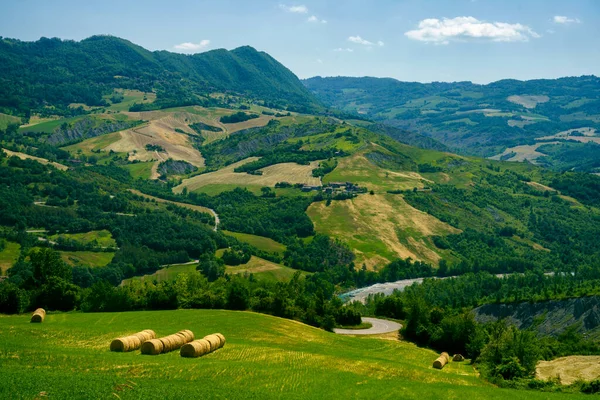 Landschap Bij Pavullo Nel Frignano Provincie Modena Emilia Romagna Italië — Stockfoto