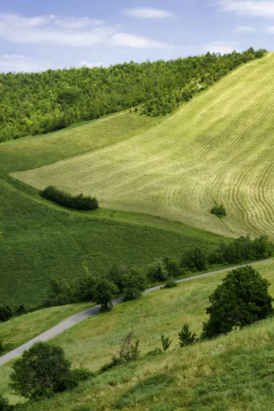 Krajina Podél Silnice Sassuola Serramazzoni Provincie Modena Emilia Romagna Itálie — Stock fotografie