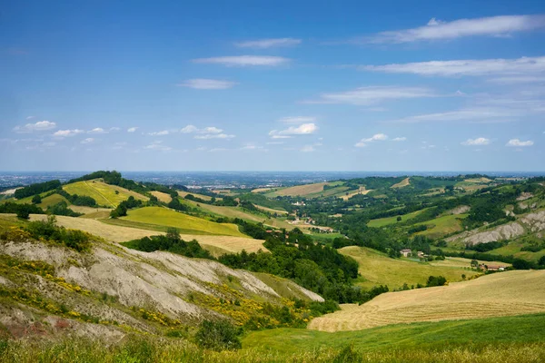 Paisaje Rural Por Carretera Sassuolo Serramazzoni Provincia Módena Emilia Romaña — Foto de Stock