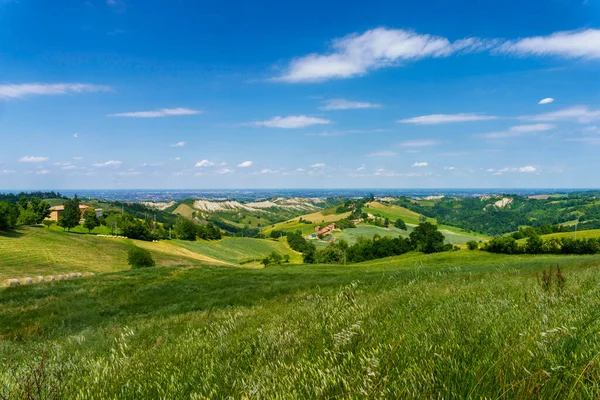 Krajina Podél Silnice Sassuola Serramazzoni Provincie Modena Emilia Romagna Itálie — Stock fotografie