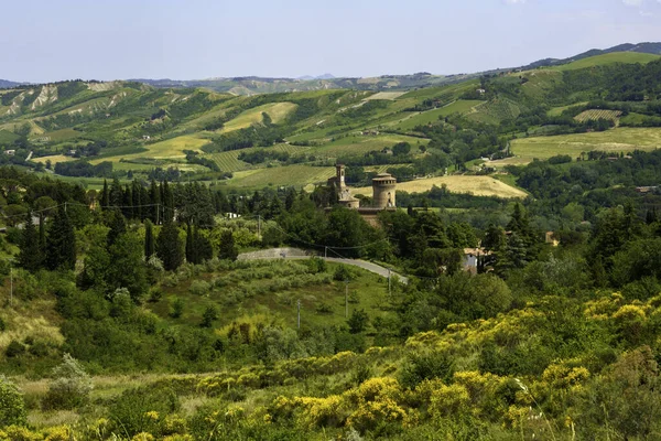 Krajina Kopcích Provincii Ravenna Emilia Romagna Itálie Blízkosti Riolo Terme — Stock fotografie