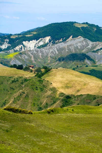 Αγροτικό Τοπίο Στους Λόφους Της Επαρχίας Της Μπολόνια Emilia Romagna — Φωτογραφία Αρχείου