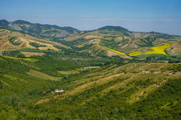 ボローニャ県 エミリア ロマーニャ州 イタリア イモーラとリオロ テルメの近くの丘の上の国の風景 — ストック写真