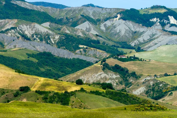 Paisaje Rural Las Colinas Provincia Bolonia Emilia Romaña Italia Cerca — Foto de Stock