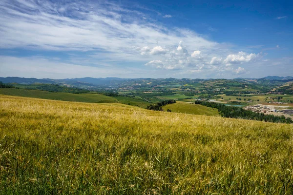 Paisaje Rural Las Colinas Provincia Bolonia Emilia Romaña Italia Cerca — Foto de Stock