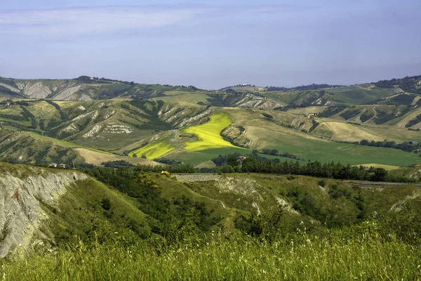 Krajina Kopcích Provincii Boloňa Emilia Romagna Itálie Poblíž Imoly Riola — Stock fotografie