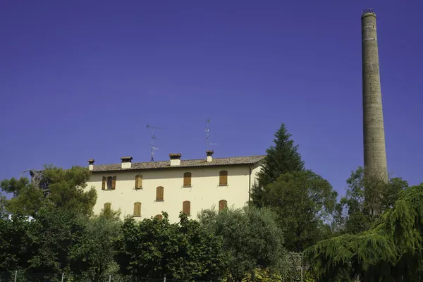Brisighella Província Ravenna Emília Romanha Itália Edifício Antigo Chaminé — Fotografia de Stock