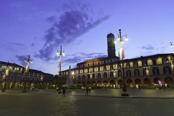 Forli Emilia Romagna Italy Historical Buildings Evening Aurelio Saffi Square — 图库照片