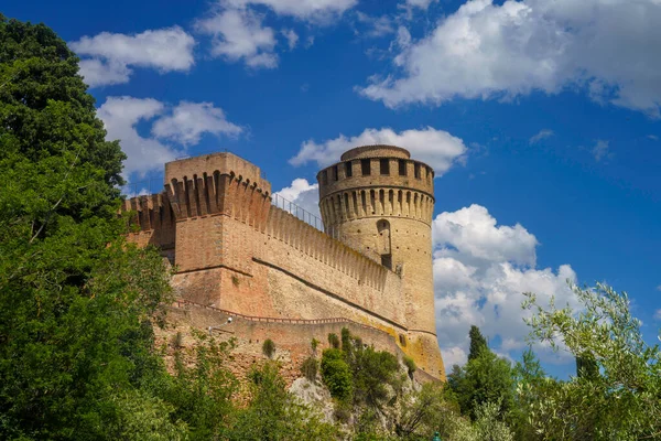Brisighella Provincia Rávena Emilia Romaña Italia Exterior Del Castillo Medieval — Foto de Stock