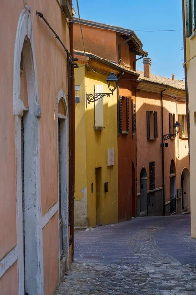 Bertinoro Provincia Forli Cesena Emilia Romaña Italia Calle Típica Antigua —  Fotos de Stock