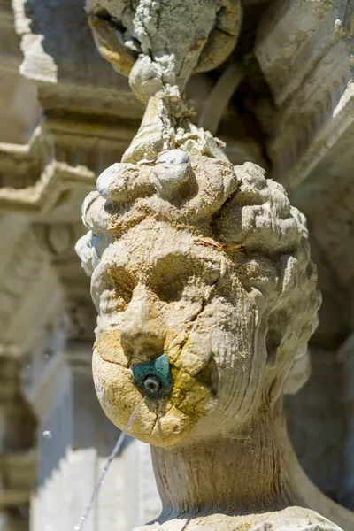 Cesena Emilia Romagna Itálie Historická Kašna Hradním Náměstí — Stock fotografie