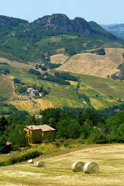 Krajina Jaře Blízkosti Verucchio San Marino Emilia Romagna Itálie — Stock fotografie