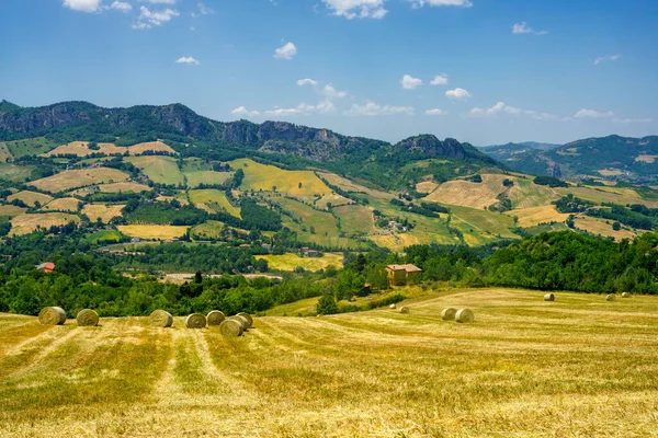 Country Landscape Springtime Verucchio San Marino Emilia Romagna Italy — Stock Photo, Image