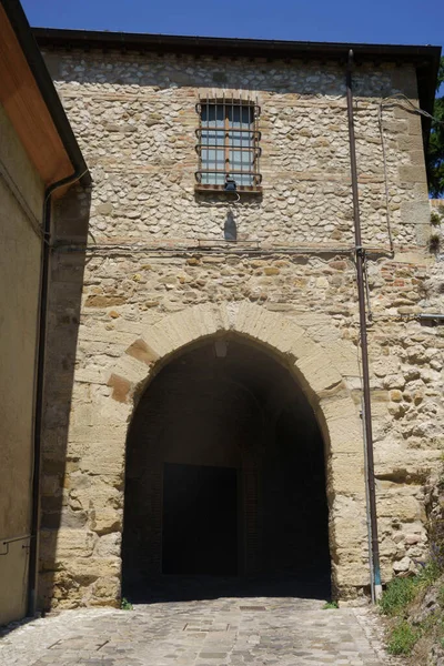 Verucchio Provinsen Rimini Emilia Romagna Italia Gammel Typisk Gate – stockfoto