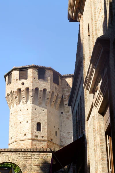 Gradara Província Pesaro Urbino Marche Itália Cidade Histórica Cercada Por — Fotografia de Stock