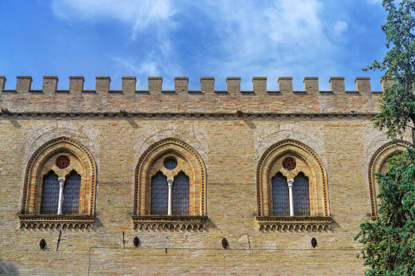Palazzo Malatestiano, medieval palace of Fano, Pesaro e Urbino province, Marche, Italy