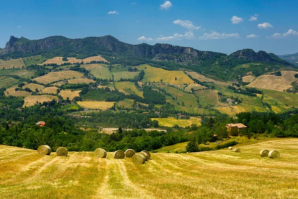 Paisaje Rural Primavera Cerca Verucchio San Marino Emilia Romaña Italia — Foto de Stock